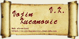 Vojin Kucanović vizit kartica